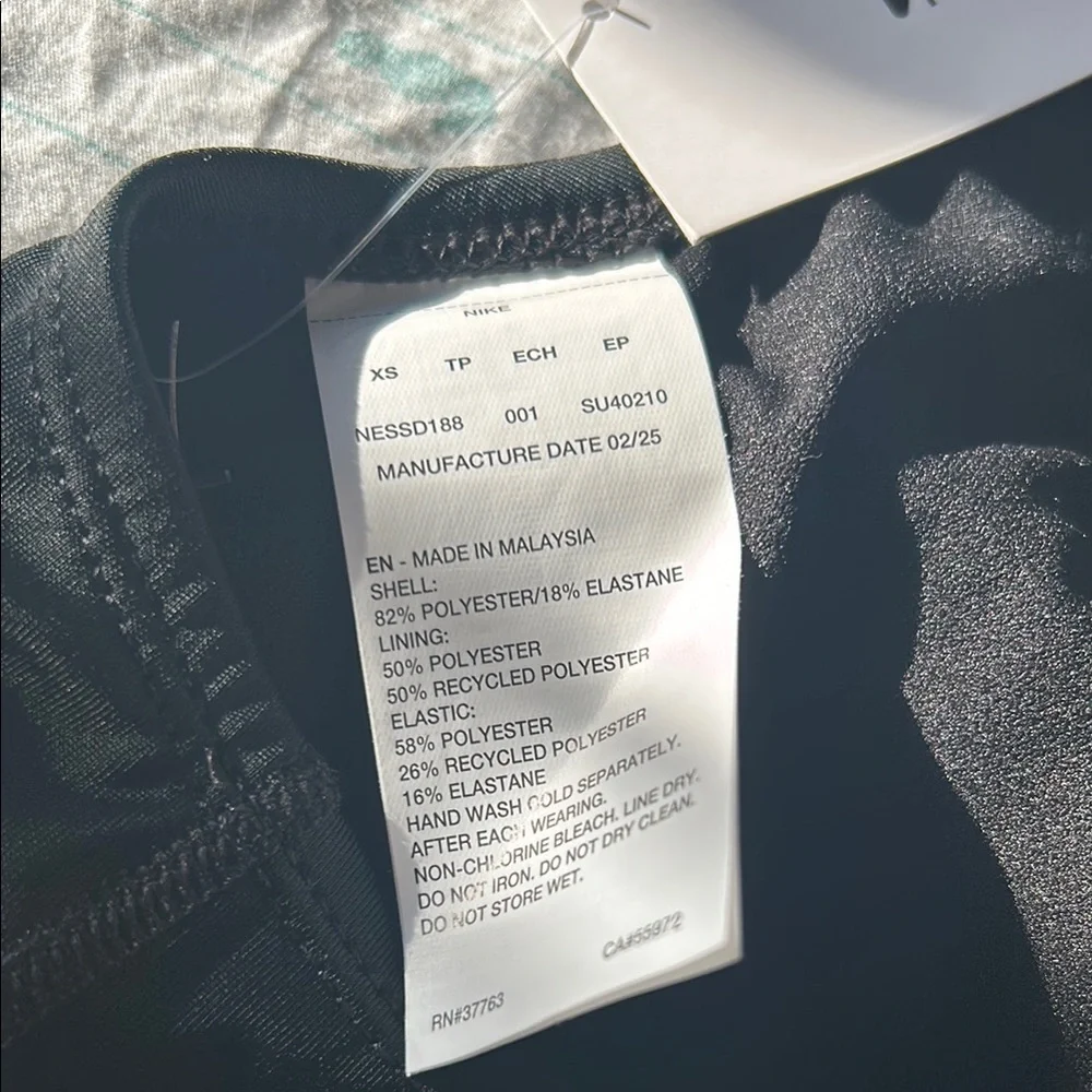 Nike Black and White Sports Bra